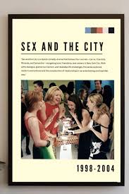 Home Çerçeveli Sex and the City Tasarım Dizi Afişi Tablo - Fiyatı,  Yorumları