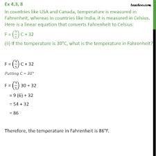 Maybe you would like to learn more about one of these? Ex 4 3 8 In Countries Like Usa Canada Temperature Ex 4 3