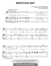 Whatcha Say By I Heap J Derulo J Rotem K Anderson On Musicaneo Sayings Jason Derulo Imogen Heap