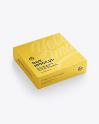 Download Matte Paper Box Mockup In Box Mockups On Yellow Images Object Mockups