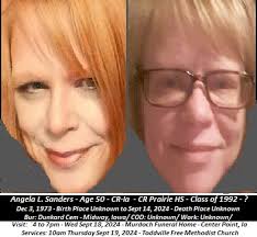 Early Information Only !!!! Angela L. Sanders