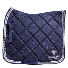 Diamant Dark Blue Saddle Pad Hufglocken Saddle Pads Saddle Pads English Custom Saddle Pad