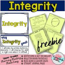 Morning Meeting Integrity And Character Theme Teaching Character Leadership Activities Character Education