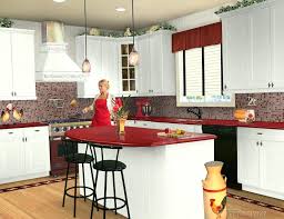red cabinets kitchen metal for sale