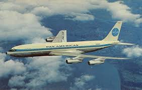 Vintage Pan Am 707 Jet Clipper Airplane In Flight Unused Postcard A01 Pan American Airlines Boeing 707 Pan American Airways