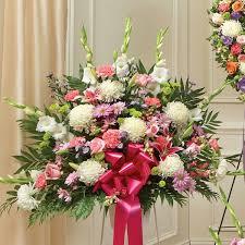 Maybe you would like to learn more about one of these? Heartfelt Sympathies Standing Basket Pastel Plantshed Com
