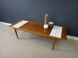 Mid century walnut coffee table / end table by lane (ct183) $359.10. Mid Century Walnut And Tile Coffee Table Retrocraft Design Collection Sold Items