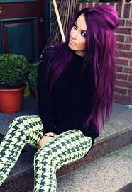 Black And White Hair Color Leggings Printed Pants Black And White Purple Hair Accessory Ombre Hair Dyed Hair Purple Hair Color Purple Hair Styles