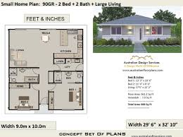 The total floor area is 150 sq.m. 2 Bedroom House Plan 968 Sq Feet Or 90 M2 2 Small Home Etsy House Plans Australia House Plans For Sale Small House Design