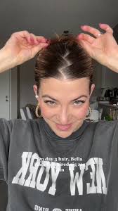 Sleek 90s Zig Zag Bun Tutorial Inspired by Bella Hadid