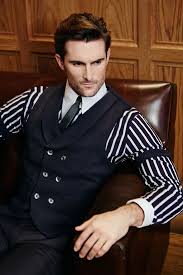 Velsvoir Shawl Db Waistcoat Drop Down Shirt Arm Garters Skinny Tie Cool Outfits For Men Mens Fashion Suits Mens Outfits