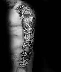 All Black Arm Sleeve Tattoo 60 Sports Tattoos For Men Athletic Design Ideas Tattoos For Guys Sport Tattoos Tattoo Sleeve Men