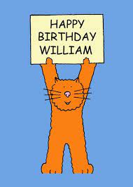 Happy Birthday William Cute Cat Card Ad Ad William Birthday Happy Card Happy Birthday William Happy Birthday Birthday