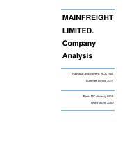 Mainfreight Case Class2 Pptx Case Study Space Team Members Tianyang Jiang 12674937 Yijun Huang 99181339 Duchien Dang 10493563 Ruohong Xu 12549022 Course Hero