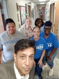 Dr Talwar meets the Concern team in Memphis to support The Road to Memphis  . The world's largest music based mental health project. Thank you City of  Memphis Memphis Travel gigmit
