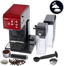 Check spelling or type a new query. Amazon De Breville Primalatte Ii Kaffee Und Espressomaschine Italienische Pumpe Mit 19 Bar Fr Kaffeepulver Oder Pads Geeignet Integrierter Automatischer Milchschaumer Schwarz Rot Vfc109x 01