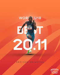 01 jun 2021 report knighton breaks bolt's world u18 200m best with 20.11 in jacksonville. Rri On Knighton Erriyonk Twitter