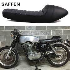 saffenこぶカフェレーサーシートヴィンテージユニバーサルサドル用kawasaki kzスズキgs yamaha sr400 honda cg125 cb350 cb400 cb500 cb750 cafe racer seat cafe racer honda cb