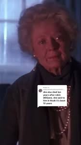 Replying to @teabooksnfurniturepolish Maggie Smith reunited with Robin  Williams 😭❤️ #rip #hook #maggiesmith #robinwilliams