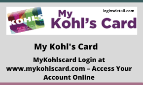 Kohl's credit card, known as kohl's charge, can be used only at kohl's and carries a high interest rate, but it offers a variety of savings and coupons. Mykohlscard Login At Www Mykohlscard Com Access Your Account Online