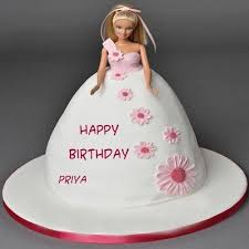 Birthday Cake Images With Name Priya Amazing Barbie Doll Happy Birthday Cake With Name Image Latest Specially Beautiful Barbie Doll Birth Birthday Cake Write Name Birthday Cake Writing Cake Name