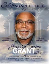 Obituary for Gregory Tyrone Grant, Sr.