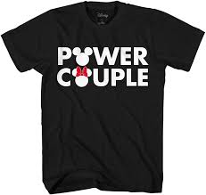 What is the couples match? Disney Mickey Mouse Minnie Power Couple Matching Adult T Shirt Amazon Com