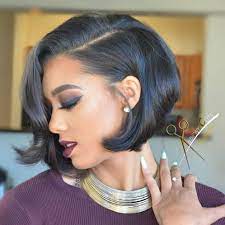 60 Showiest Bob Haircuts For Black Women Asymmetrical Bob Haircuts Bobs Haircuts Short Bob Hairstyles