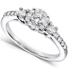 Check spelling or type a new query. Round Brilliant Diamond Engagement Ring 1 2 Carat Ctw In 14k White Gold Kobelli