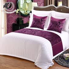 2018 High Quality Factory Wholesale Decoration Hotel Bed Runner And Cushion Pieceras De Cama Dormitorios Edredones De Cama