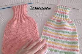 bebek yeleginde kol yaka kesimi gerektirmeyen model nazarca com baby knitting patterns bebek yelek kiyafetler elisi