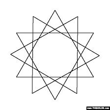 Use these print outs while learning about wassily kandinsky. Star Polygon Coloring Page
