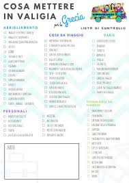 Abbigliamento da portare in crociera. Lista Di Controllo Per Preparare La Valigia Agenda Di Viaggio Liste Viaggio Programma Di Viaggio