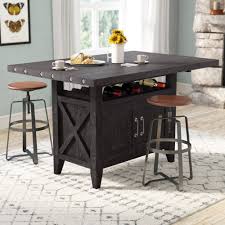 Laurel Foundry Modern Farmhouse Langsa Counter Height Extendable Butterfly Leaf Solid W In 2020 Dining Table In Kitchen Solid Wood Dining Table Extendable Dining Table