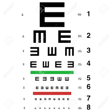 Vector Eye Test Chart Visual Acuity