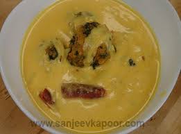 Punjabi Kadhi Vegetarian Recipe Khaanakhazana By Master Chef Sanjeev Kapoor Recipes Vegetarian Recipes Food