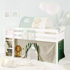 Tolles hochbett mit vorhang zu verschiedenen themen hier online kaufen kaufen sie noch heute auf rechnung versand. Vorhang Safari 3 Teilig 100 Baumwolle Real De