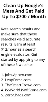 Clean Up Google S Mess And Get Paid Up To 700 Month In 2020 Legit Work From Home How To Get Money Online Jobs