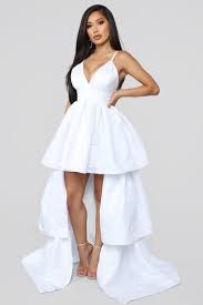 V I Please High Low Gown White Fashion Nova White Dress High Low Gown Elegant Dresses For Women