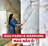 😱Parece Mármore mas, não é! 😱 Essas são mas Placas Efeito Mármore que  trazem sofisticação e requinte a qualquer ambiente! , 😱Não precisa quebrar  nada. Apenas, cole sobre a parede ou revestimento que ...