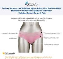 Feelvery - Calzones de microfibra micromodal ultra suave para mujer,  elástico en 4 direcciones, ajuste superior, ropa interior hipster