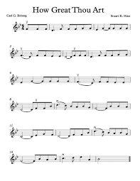 Free Violin Sheet Music How Great Thou Art In Bb Major C Major And D Major Fiddle Music Violin Sheet Music Violin Sheet