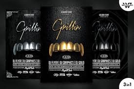 See our feedback and bid with confidence. Gold Grillz Flyer Template Creative Photoshop Templates Creative Market