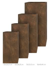 Pflanzkubel Tower Rost 80cm X 40cm X 40cm Pflanzkubel Kubel Pflanzen