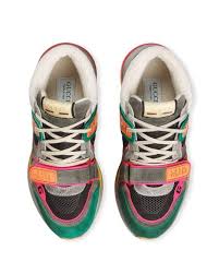 Gucci Suede Ultrapace Mid Top Sneaker In Grey Green For Men Save 29 Lyst