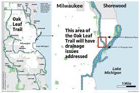 The surface is rough and strangely cambered with short, rooty, rocky climbs and drops. Oak Leaf Trail Segment On Milwaukee S East Side To Be Rebuilt