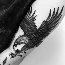 Black and white sm, traditional cactus flower tattoo on forearm. Top 97 Best Eagle Tattoo Ideas In 2021