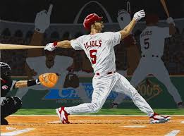 Albert pujols put a stamp on his return to st. Cardinals Albert Pujols Mvp Rick Rush America S Sports Artist