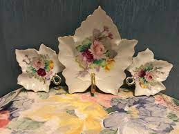 Vintage Takiro Japan Handpainted Porcelain Dish With Purple Flowers  Trimmed... | eBay