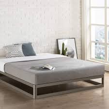 Queen Size Modern Heavy Duty Low Profile Metal Platform Bed Frame Fastfurnishings Com